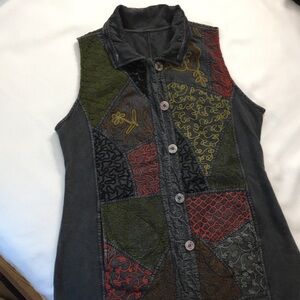 Reversible long vest